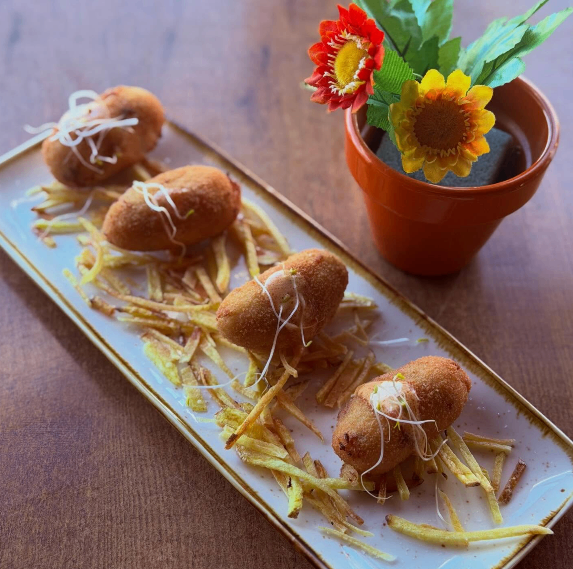 Gourmet croquetas at Why Not Menorca
